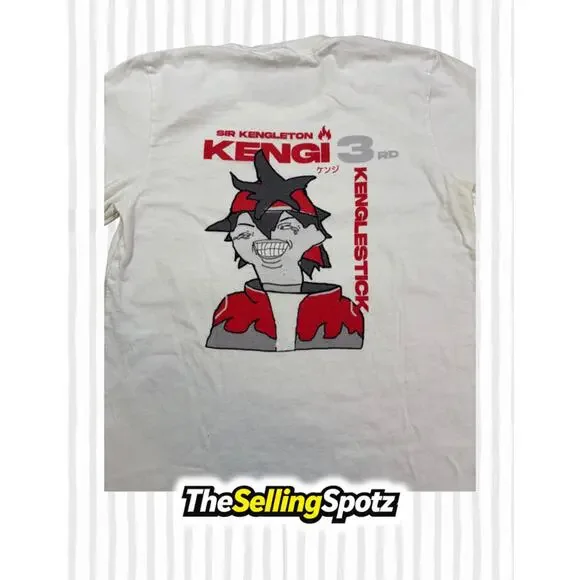 Sir Kengleton Kengai 3rd Kenglestick Graphic T-Shirt White Us/Uk (S) Small - Picture 5 of 5